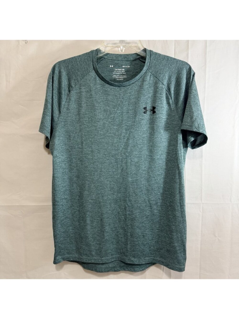 Under Armour Mens Tech Tee Green Activewear Short Sleeve T-Shirt Small